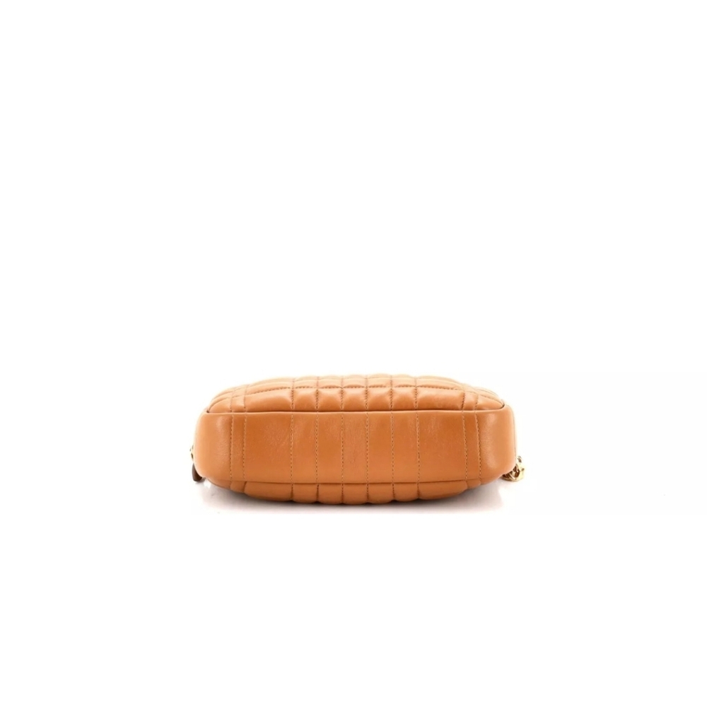 Burberry Tan Quilted Leather Crossbody Bag MINI - Picture 4 of 10